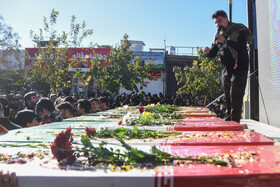 مراسم تشییع پیکرهای ۸ شهدای گمنام - سمنان