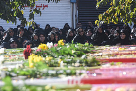 مراسم تشییع پیکرهای ۸ شهدای گمنام - سمنان