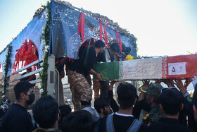 مراسم تشییع پیکرهای ۸ شهدای گمنام - سمنان