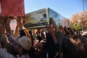 مراسم تشییع پیکرهای ۸ شهدای گمنام - سمنان