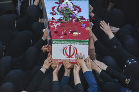 مراسم تشییع پیکرهای ۸ شهدای گمنام - سمنان