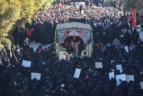 مراسم تشییع پیکرهای ۸ شهدای گمنام - سمنان