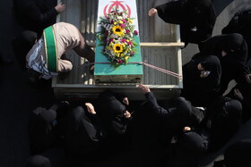 مراسم تشییع پیکرهای ۴ شهید گمنام - تبریز
