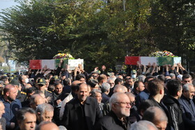 مراسم تشییع پیکرهای ۴ شهید گمنام - تبریز
