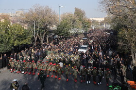 مراسم تشییع پیکرهای ۴ شهید گمنام - تبریز
