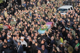 مراسم تشییع پیکرهای ۴ شهید گمنام - تبریز
