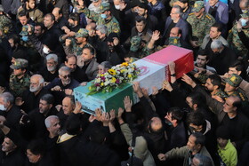 مراسم تشییع پیکرهای ۴ شهید گمنام - تبریز
