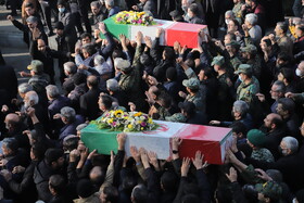 مراسم تشییع پیکرهای ۴ شهید گمنام - تبریز

