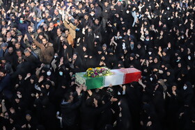مراسم تشییع پیکرهای ۴ شهید گمنام - تبریز
