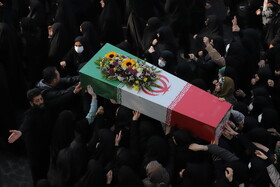 مراسم تشییع پیکرهای ۴ شهید گمنام - تبریز
