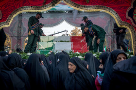 مراسم تشییع پیکرهای ۱۰۰ شهید گمنام - تهران