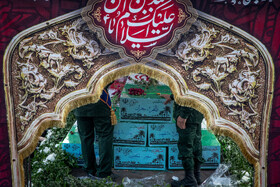 مراسم تشییع پیکرهای ۱۰۰ شهید گمنام - تهران