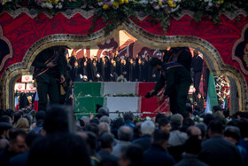 مراسم تشییع پیکرهای ۱۰۰ شهید گمنام - تهران