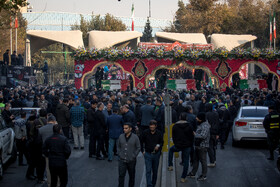 مراسم تشییع پیکرهای ۱۰۰ شهید گمنام - تهران