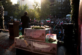 مراسم تشییع پیکرهای ۱۰۰ شهید گمنام - تهران