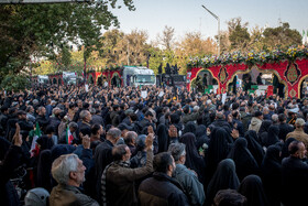 مراسم تشییع پیکرهای ۱۰۰ شهید گمنام - تهران