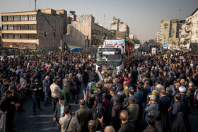 مراسم تشییع پیکرهای ۱۰۰ شهید گمنام - تهران