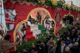 مراسم تشییع پیکرهای ۱۰۰ شهید گمنام - تهران