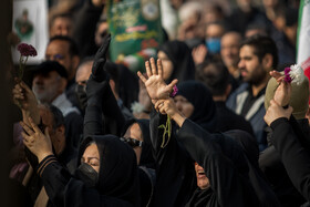 مراسم تشییع پیکرهای ۱۰۰ شهید گمنام - تهران