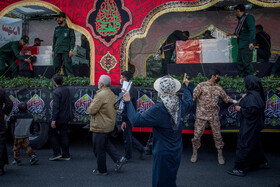 مراسم تشییع پیکرهای ۱۰۰ شهید گمنام - تهران