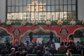 مراسم تشییع پیکرهای ۱۰۰ شهید گمنام - تهران