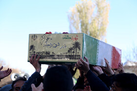 مراسم تشییع پیکر ۳ شهید گمنام - اردبیل