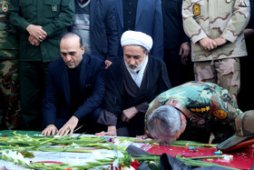 مراسم تشییع پیکر ۳ شهید گمنام - اردبیل