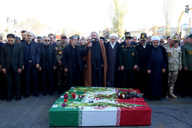 مراسم تشییع پیکر ۳ شهید گمنام - اردبیل