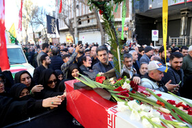 مراسم تشییع پیکر ۳ شهید گمنام - اردبیل