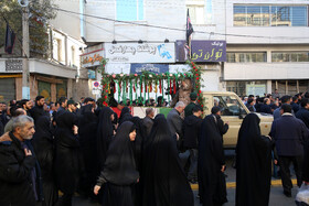 مراسم تشییع پیکر ۳ شهید گمنام - اردبیل