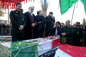 مراسم تشییع پیکر ۳ شهید گمنام - اردبیل