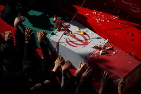 مراسم تشییع پیکر‌های ۱۲ شهید گمنام - اصفهان