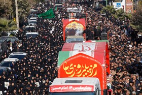 مراسم تشییع پیکر‌های ۱۲ شهید گمنام - اصفهان