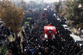 مراسم تشییع پیکر‌های ۱۲ شهید گمنام - اصفهان