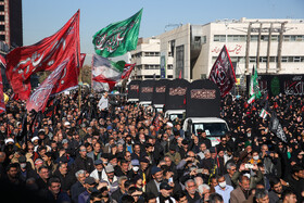 مراسم تشییع پیکرهای ۱۳ شهید گمنام - مشهد