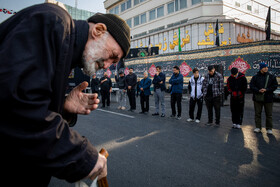 عزاداری شهادت حضرت فاطمه (س) در میدان هفت تیر