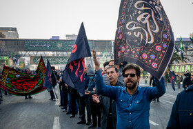 عزاداری شهادت حضرت فاطمه (س) در میدان هفت تیر