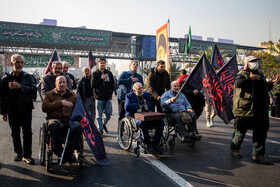 عزاداری شهادت حضرت فاطمه (س) در میدان هفت تیر