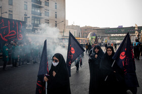 عزاداری شهادت حضرت فاطمه (س) در میدان هفت تیر