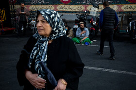 عزاداری شهادت حضرت فاطمه (س) در میدان هفت تیر