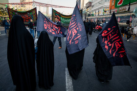 عزاداری شهادت حضرت فاطمه (س) در میدان هفت تیر