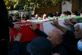 مراسم تشییع پیکرهای ۱۳ شهید گمنام - مشهد