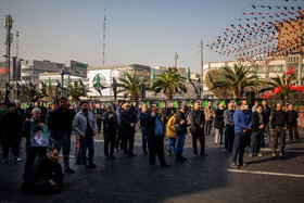 عزاداری شهادت حضرت فاطمه (س) در میدان هفت تیر