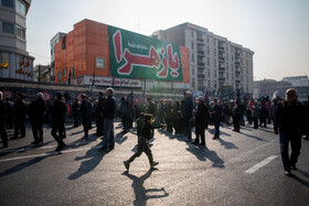 عزاداری شهادت حضرت فاطمه (س) در میدان هفت تیر