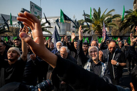 عزاداری شهادت حضرت فاطمه (س) در میدان هفت تیر