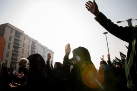 عزاداری شهادت حضرت فاطمه (س) در میدان هفت تیر