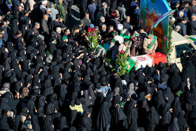 مراسم تشییع پیکرهای ۶ شهید گمنام - اراک