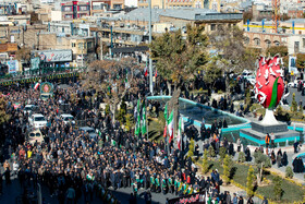 مراسم تشییع پیکرهای ۶ شهید گمنام - اراک