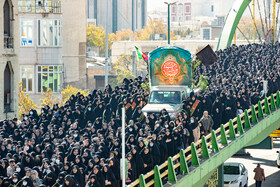 مراسم تشییع پیکرهای ۶ شهید گمنام - اراک