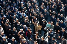 مراسم تشییع پیکرهای ۶ شهید گمنام - اراک